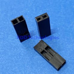 BLACK HEADER HOUSING 2.54 1x2 PIN