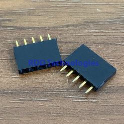 FEMALE HEADER BOX 5Px1 PCB Mounted