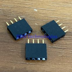 FEMALE HEADER BOX 4Px1 PCB Mounted