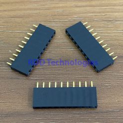 FEMALE HEADER BOX 10Px1 PCB Mounted