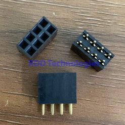 FEMALE HEADER BOX 4Px2 PCB Mounted
