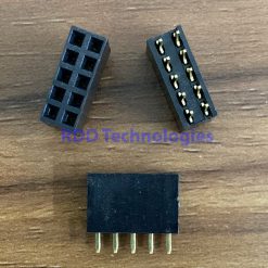 FEMALE HEADER BOX 5Px2 PCB Mounted
