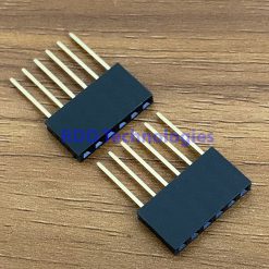 FEMALE HEADER BOX 6Px1 LONG PIN 10MM