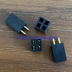 FEMALE HEADER BOX 2Px2 PCB Mounted