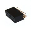 FEMALE HEADER BOX 6Px2 PCB Mounted