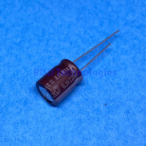 ELC. CAP 220uF/6.3V ELNA SILMIC II RFS-6V221MH3#5 10x12.5 5LS
