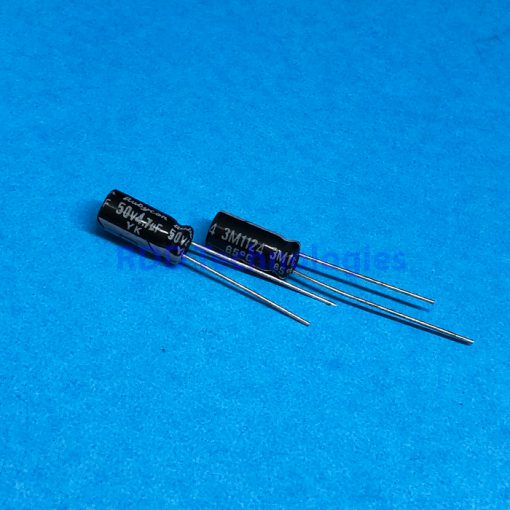 ELC. CAP 4.7UF/50V 5X11mm RUBYCON YK SERIES