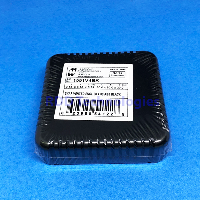 SNAP VENTED PALSTIC ENCLOSURE HAMOND 1551V4BK