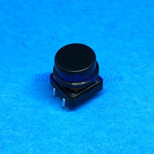 BLACK CAP FOR TACTILE SWITCH 12x12x7.3 YELLOW - Image 3