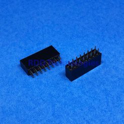 FEMALE HEADER BOX 8Px2 PCB Mounted