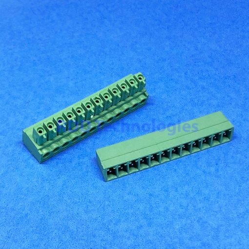 1 SET 15EDGK CONN. 12-PIN STRAIGHT PITCH 3.81mm - Image 2