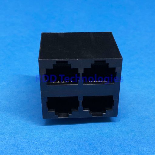 CONN. RJ45 FEMALE FOR PCB 4 PORT 2X2 HELING MJ5988-B022-HPRN1 - Image 2
