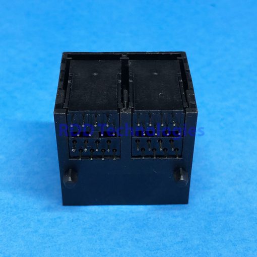 CONN. RJ45 FEMALE FOR PCB 4 PORT 2X2 HELING MJ5988-B022-HPRN1 - Image 4