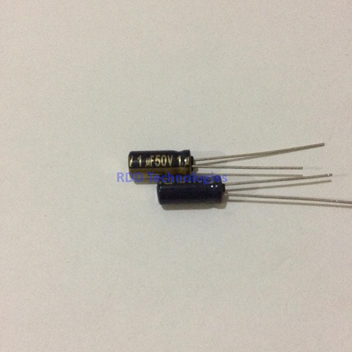 Kapasitor Elektrolit 1uF 50V RAD 5mmx11mm PANASONIC EEUFC1H1R0
