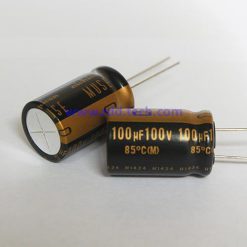 Kapasitor Elektrolit 100uF 100V Nichicon UKZ2A101MHM 16x25