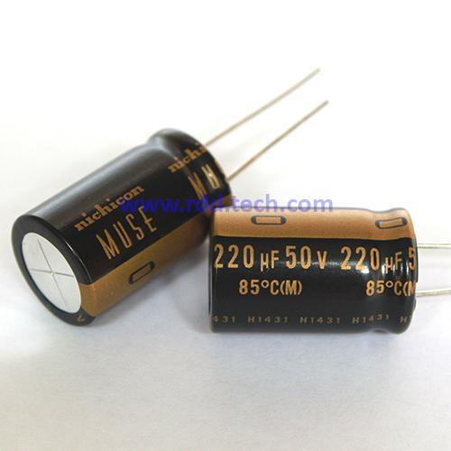 Kapasitor Elektrolit 220uF 50V Nichicon UKZ1H221MHM 16x25